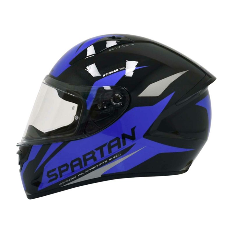 Casco Spartan Ff105 Stinger Rave A7 Azul Brillo XL Talla: M Y XL