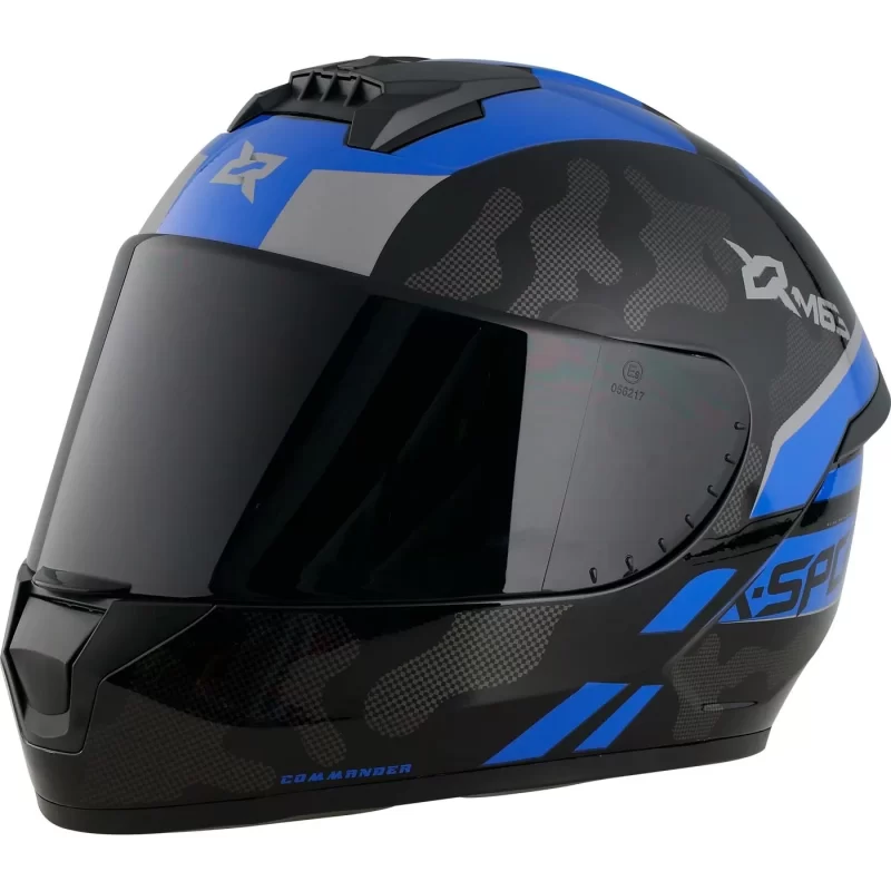 CASCO XSPORT M63 COMANDER COLOR NG/AZ TALLA (L)