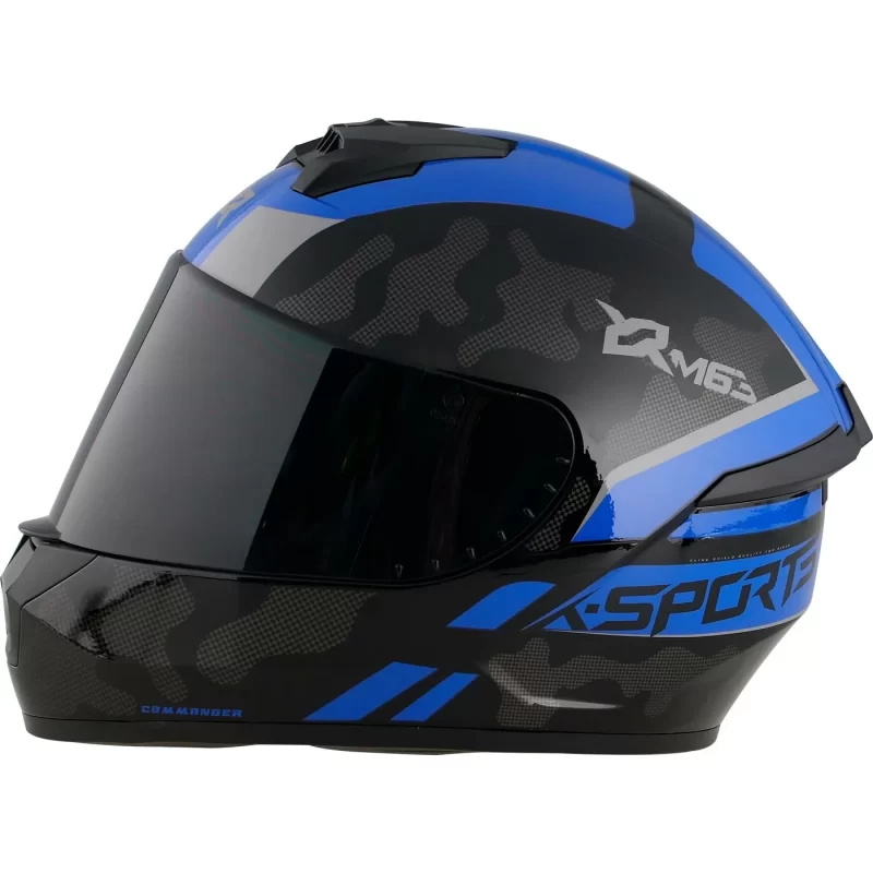 CASCO XSPORT M63 COMANDER COLOR NG/AZ TALLA (L) - Imagen 3