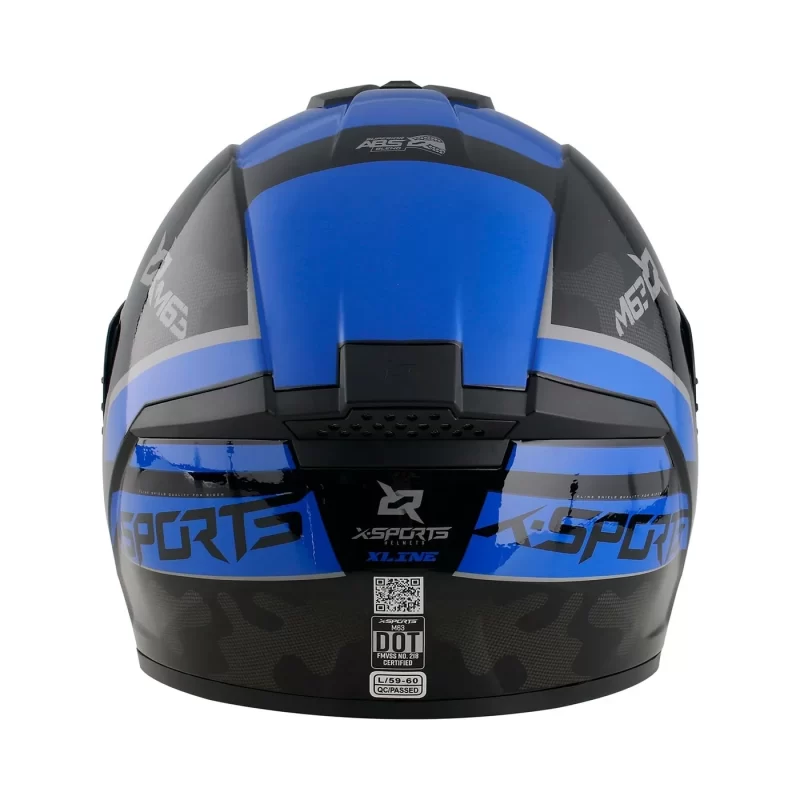 CASCO XSPORT M63 COMANDER COLOR NG/AZ TALLA (L) - Imagen 4