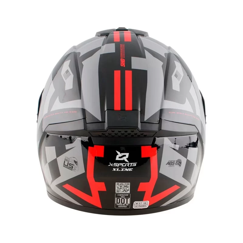 CASCO XSPORT M63 GEMINIS COLOR NG/RJ TALLA (XL) - Imagen 4