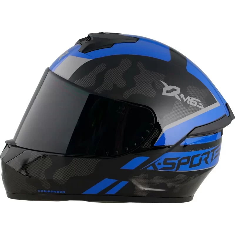 CASCO XSPORT M63 COMANDER COLOR NG/AZ TALLA (M) - Imagen 5